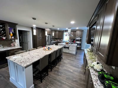 Custom kitchen renovation by KRidge Construction